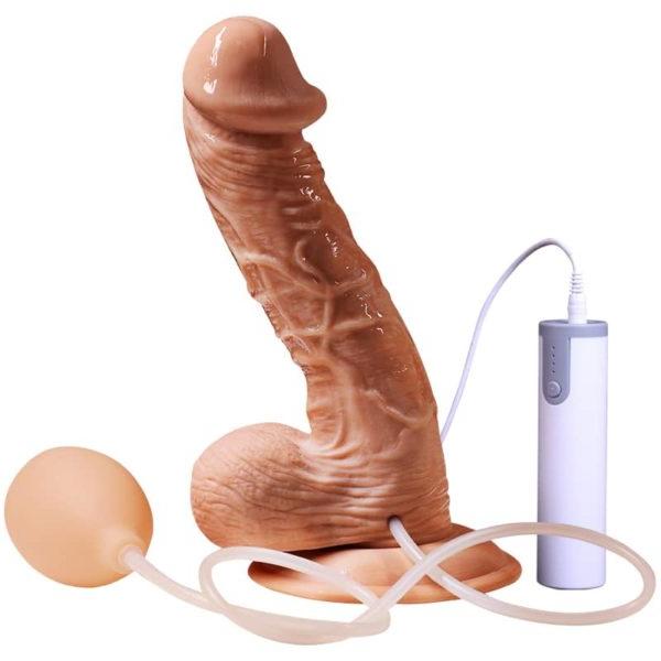 Vibrační ejakulační dildo