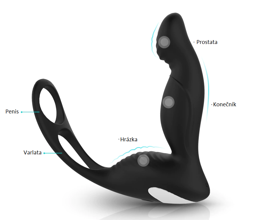 Anální vibrátor - stimulátor prostaty